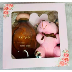 Caixa de Presente, Cosmético ou Artesanatos com Visor + Tags | 15x15x4cm | Estampa Flores, Coração
