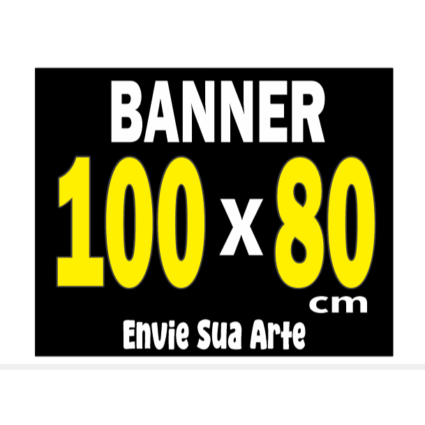 Banner Faixa I Envie Sua Arte I 100x80cm