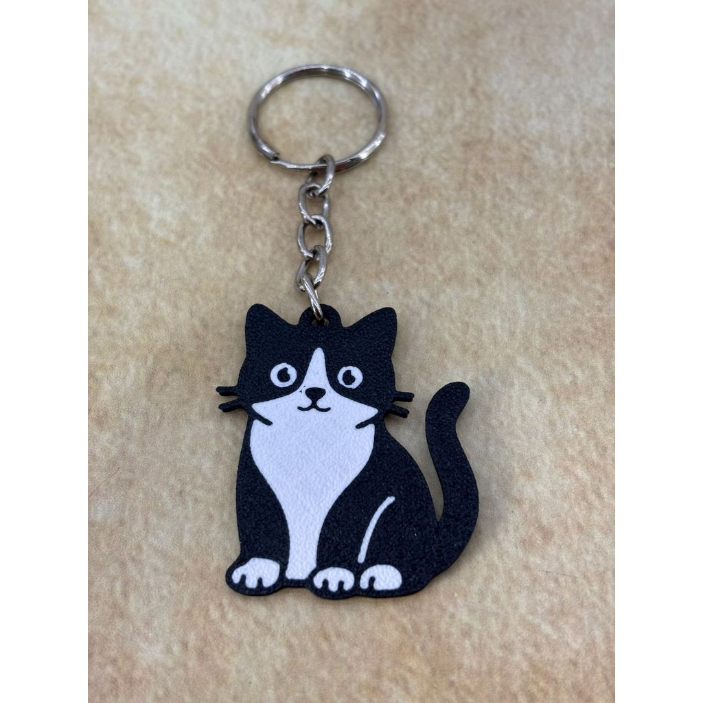 Chaveiro Gato Frajolinha Preto e Branco Gatinho Fofo em Oferta na Shopee
