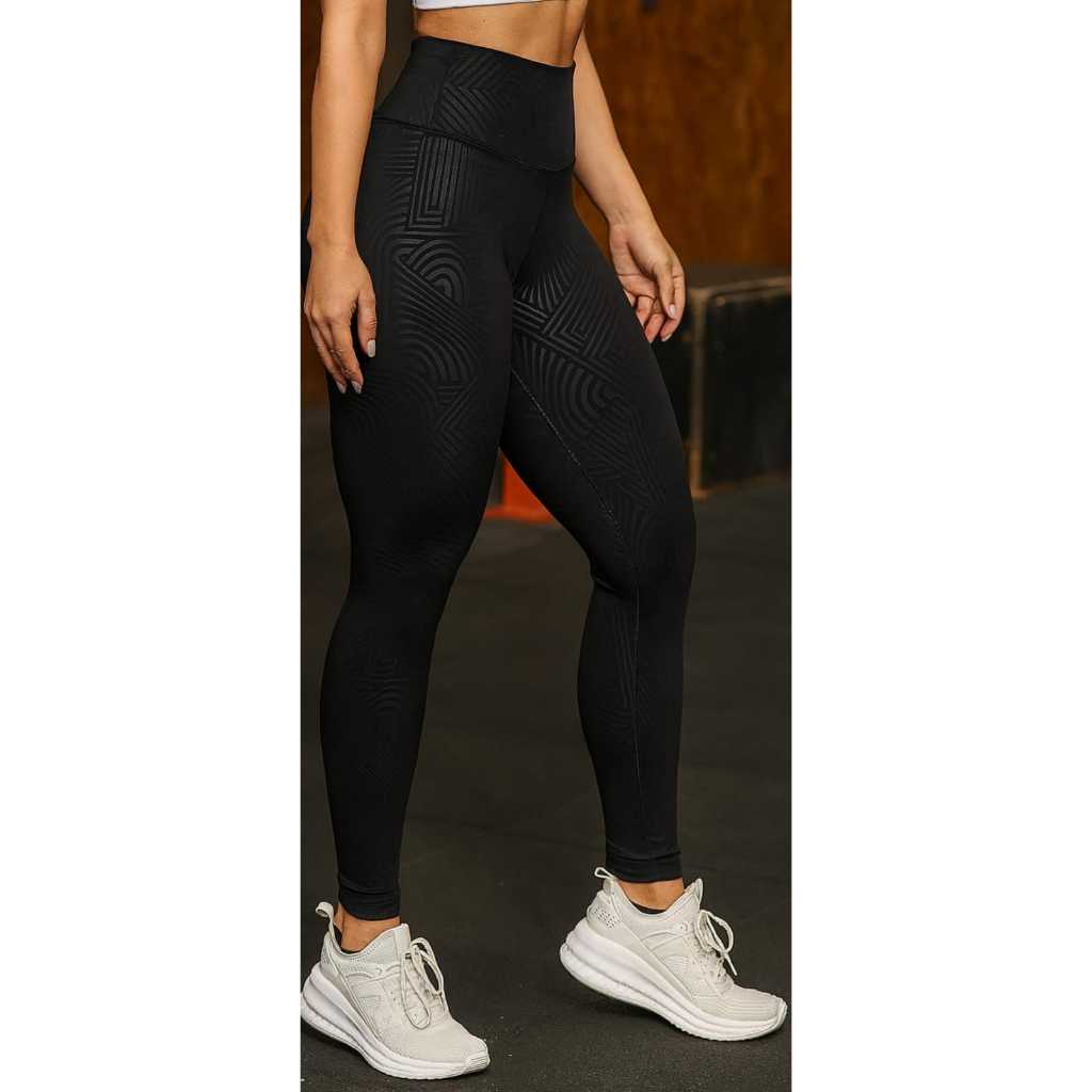 KIT 2 CALÇAS LEGGING SUPLEX 3D TRABALHADA, CÓS ALTO, SEM TRANSPARENCIA, ACADEMIA FITNES, ( CAMINHADA CONFORTO E ESTILO )