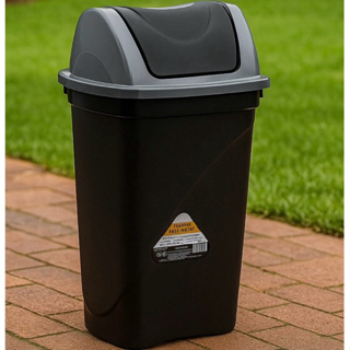 Lixeira 30 Litros Design Moderno – Plástica, Grande, Cozinha, Lavanderia, Escritório em Oferta na Shopee