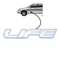 Emblema Adesivo LIFE Corsa Celta 2003 a 2006 Cor Grafite ou Prata