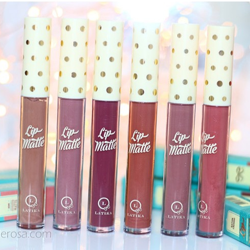 Kit com 6 Batons Lip Matte - Latika (ESCOLHA SUAS CORES)