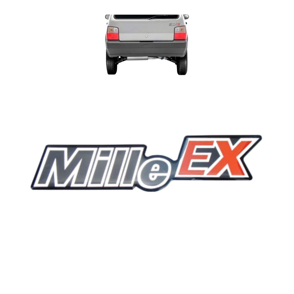 Emblema adesivo MILLIE EX – Uno Millie EX 1997 a 2004 - Resinado em Oferta na Shopee