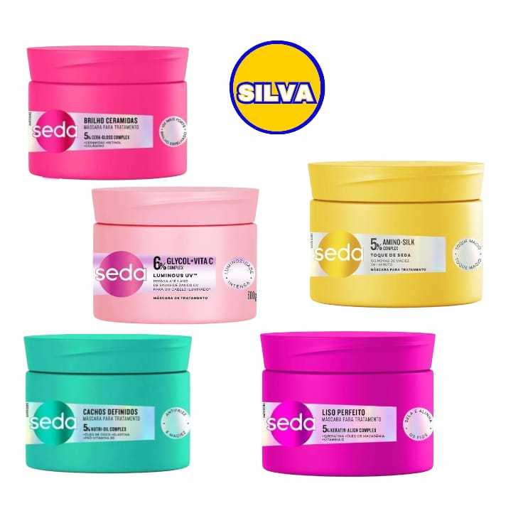 MÁSCARA DE TRATAMENTO SEDA 300 G (ESCOLHA A SUA) em Oferta na Shopee