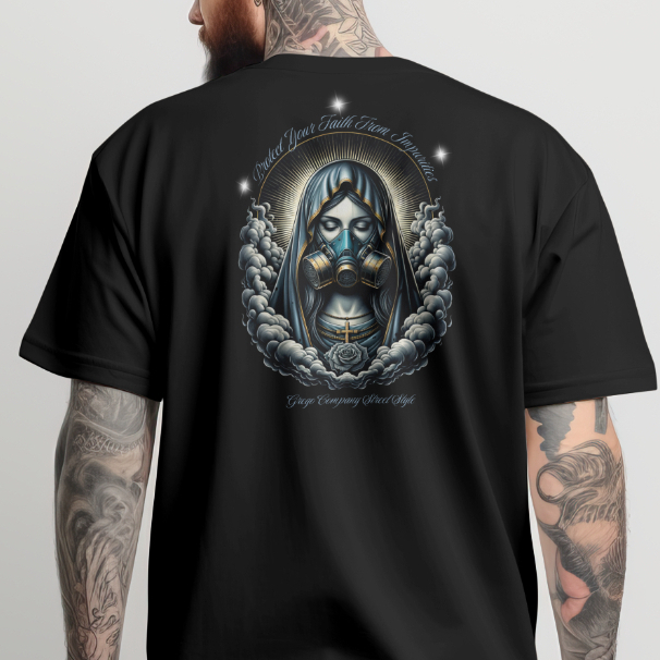 Camiseta Masculina Estampada 100% Algodão Premium Confortável Malha Reforçada Estampa Na Costa