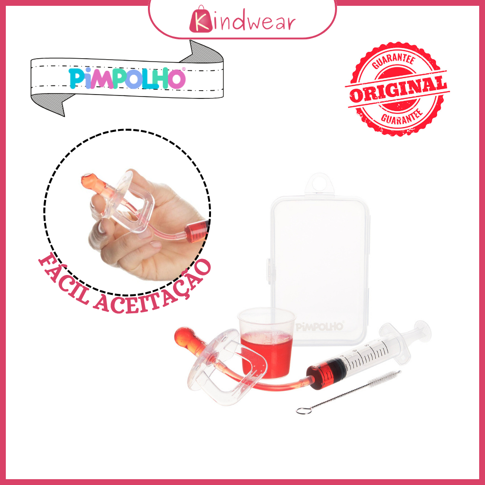 Dosador de Remédio para Bebê Dosador de Medicamentos Bebê Com Chupeta Chupeta Para Remédio Bebê 10ml Pimpolho