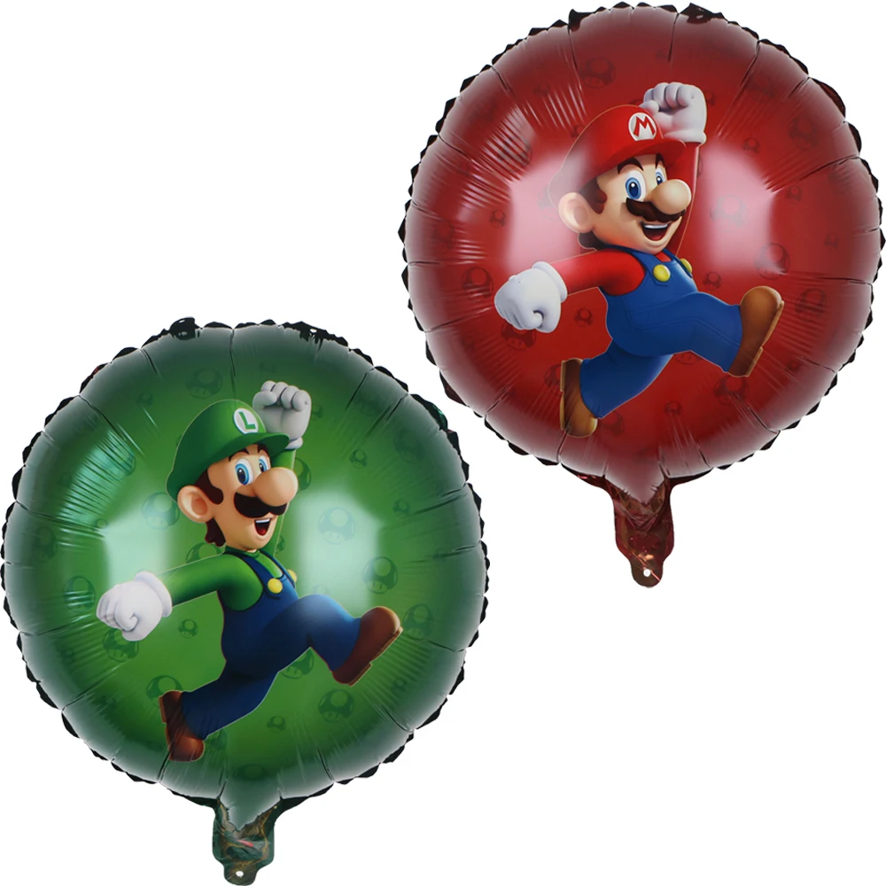 KIT BALÕES METALIZADOS JOGO MARIO BROS NINTENDO SWITCH