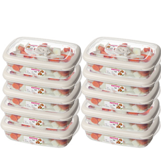 Kit 10 Potes Plástico Empilhaveis com Válvula Micro Ondas Retangular em Oferta na Shopee