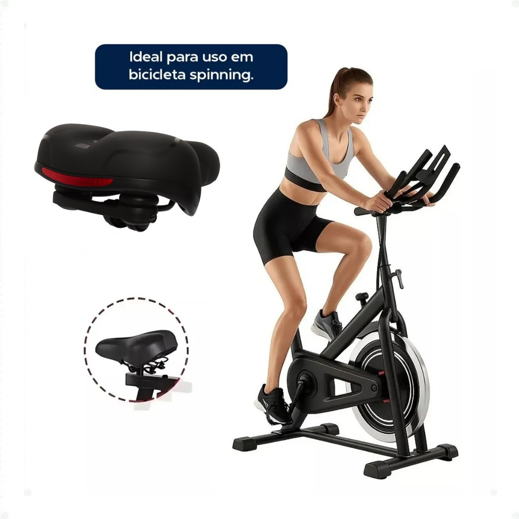 Selim Ergométrico Robust Spinning Premium Confortável Ajustável Antiderrapante Bike Mtb Speed Acessórios Ciclismo Macio em Oferta na Shopee