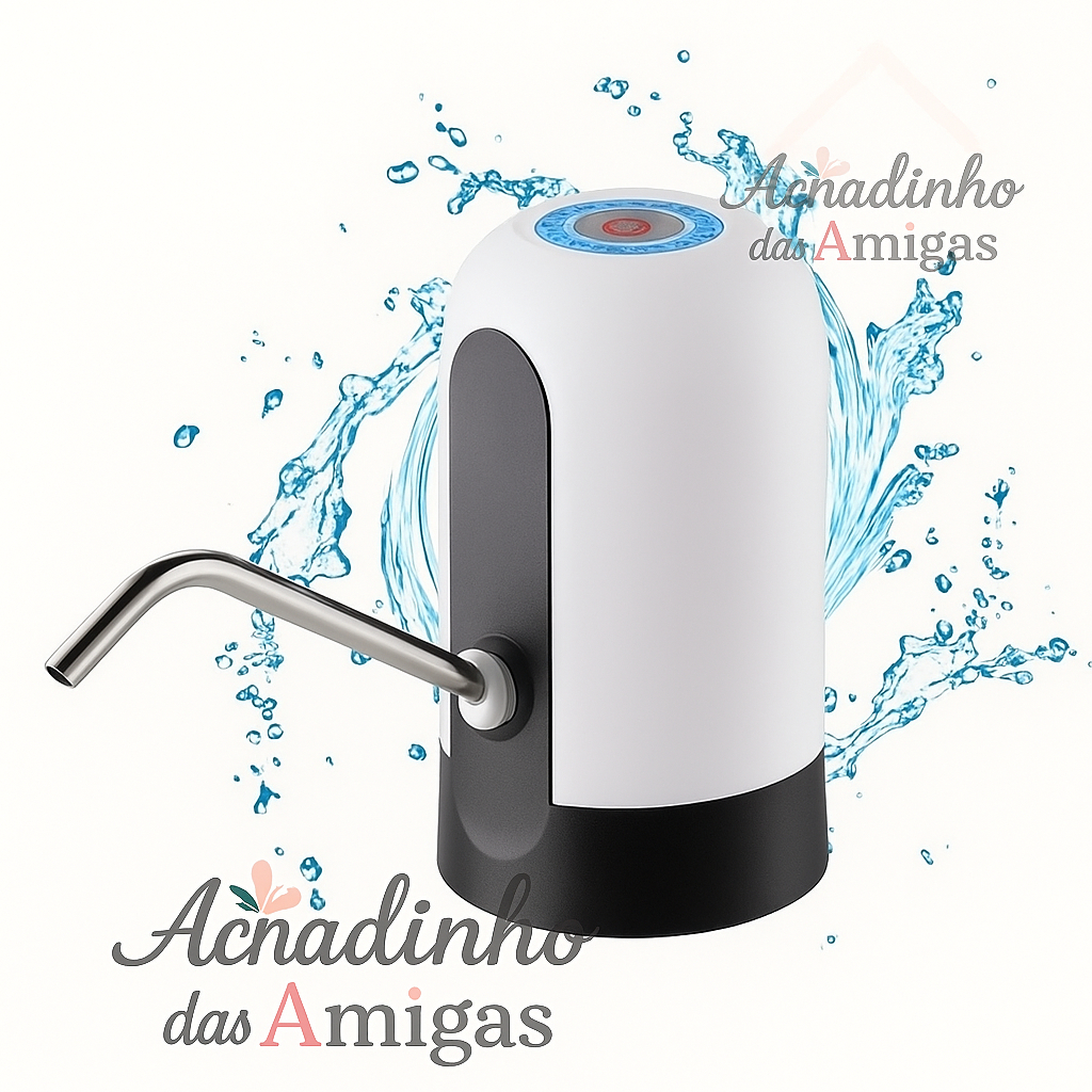 Bomba Elétrica De Galão Universal Com Carregamento USB Para Galão Garrafão De Água