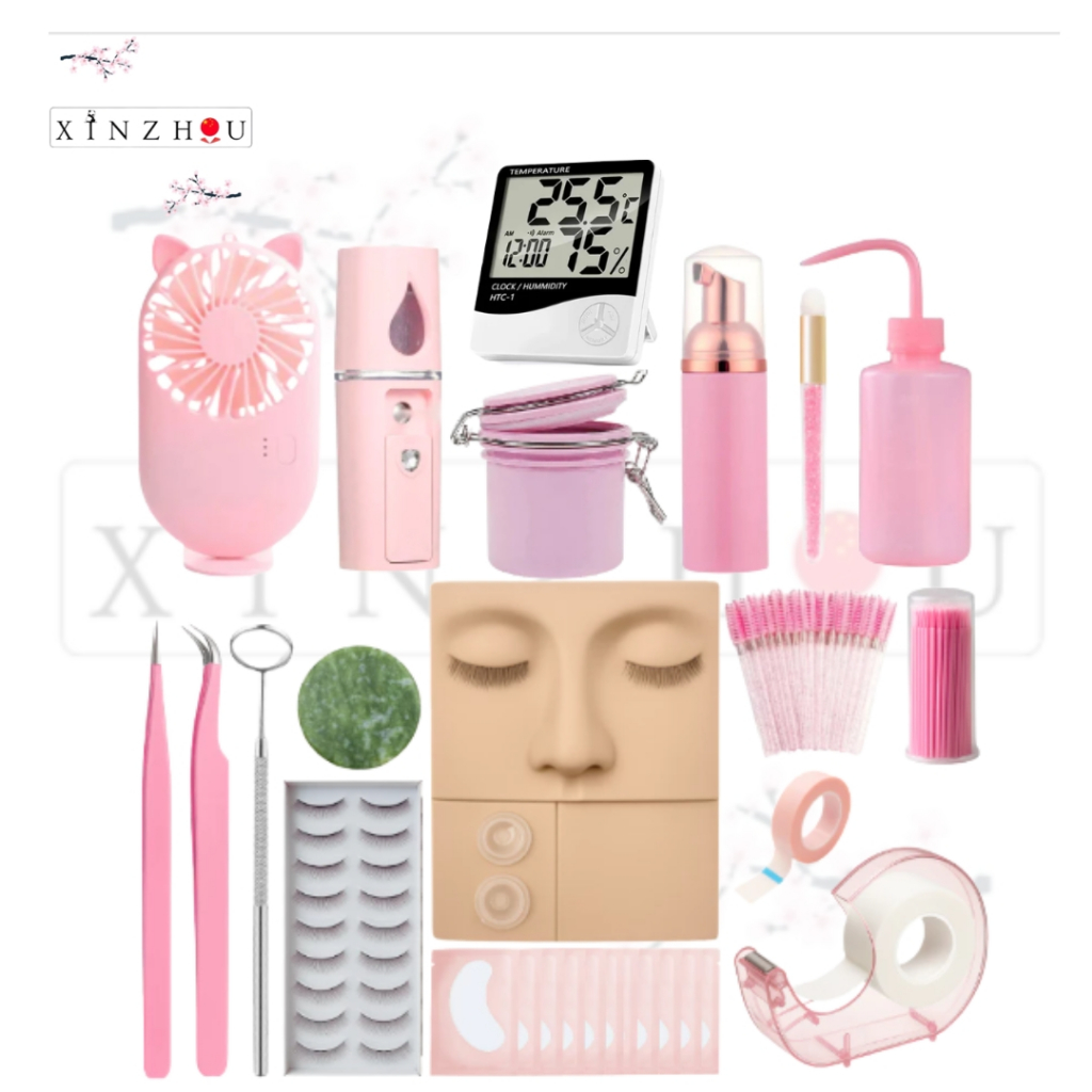 Kit Completo para Extensão e Alongamento de Cílios Fio a Fio Profissional e Iniciante