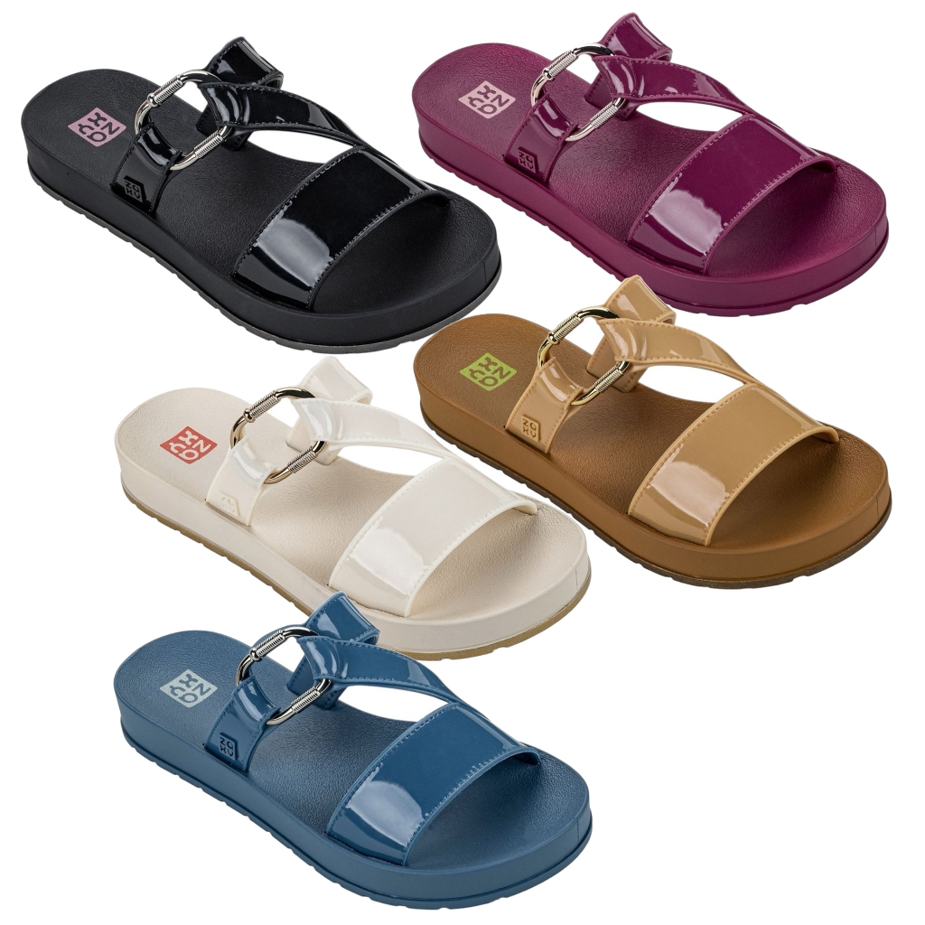 Slide Zaxy Tour Original com NF Fivela Detalhes Plataforma Promoção Lançamento Moda 19163 em Oferta na Shopee