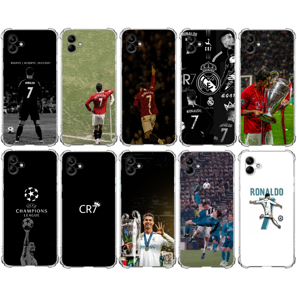 Capa CR7: Cristiano Ronaldo no Samsung A02, A03, A04, A04E, A04S, A05, A05S, A06 Capinha Case TPU