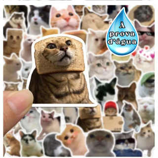 Gatos Meme pack adesivos impermeável 25/50pcs stickers em Oferta na Shopee
