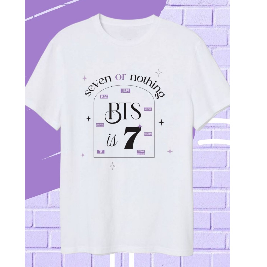 Camiseta BTS is 7 - Seven or Nothing