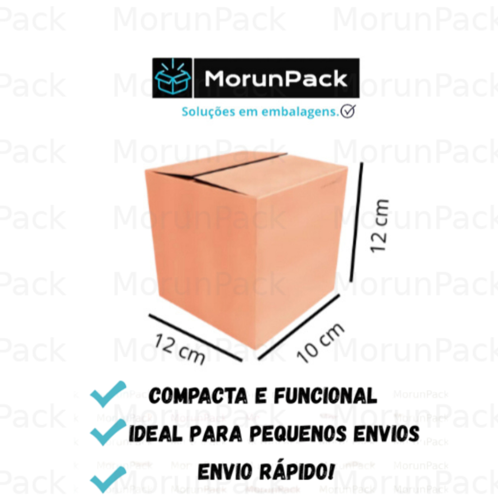 100 CAIXAS DE PAPELÃO 12X10X12