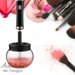 Limpador De Pincel De Maquiagem Elétrico Limpa e Seca Pincéis em Oferta na Shopee