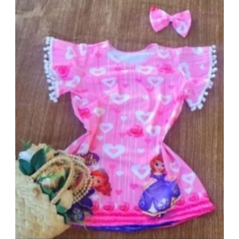 vestido tematico princesa sofia tam 1.3 anos