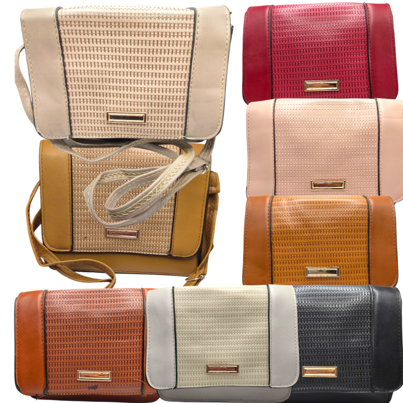 Bolsa em Couro Sintético BOLMCS 20x17 cm Feminina Media Alça de Ombro e Mão Fashion