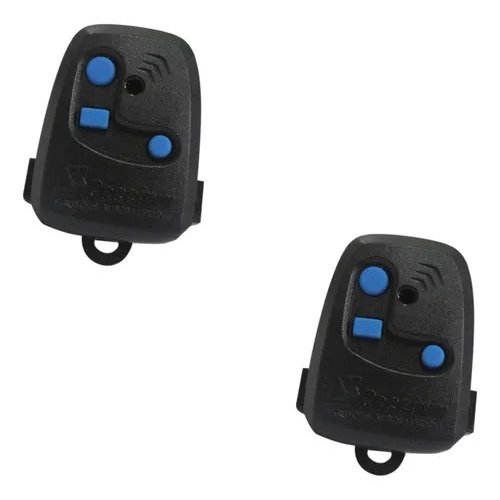 KIT 2 CONTROLE PARA PORTAO AUTOMATICO NICE PECCININ TX 3C PRETO
