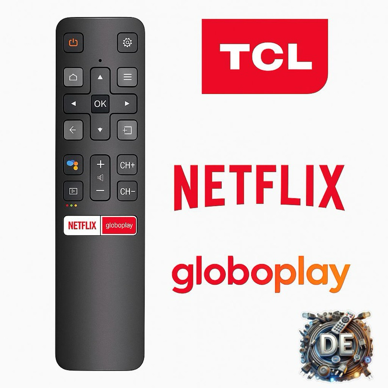 Controle Remoto Smart Tv Android Tcl Sem Microfone wlw-9071 em Oferta na Shopee