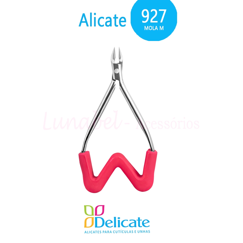 Alicate 927 Delicate Profissional Cutícula Cabo Curto Mola M