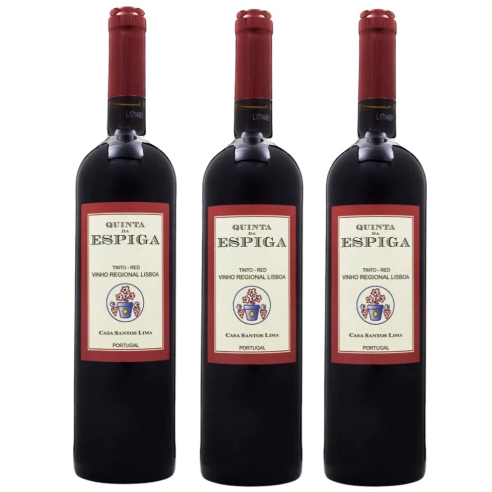 Kit 03 und Vinho Tinto Portugues Quinta Da Espiga 750ml Casa santos lima