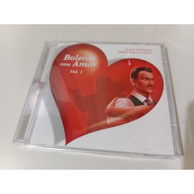 CD santo morales orquestra e vocal boleros con amor otimo estado mídia e capa