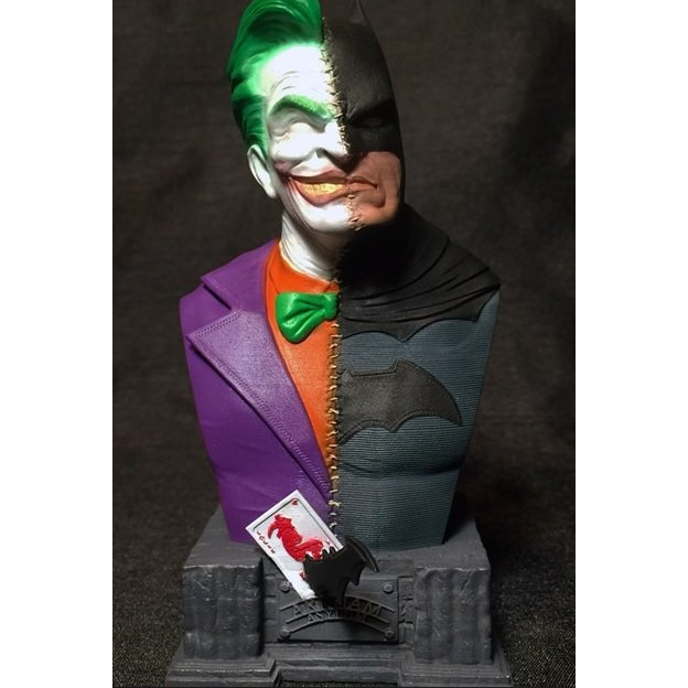 Batman vs Joker / Batman vs Coringa Busto – DC Comics – Decoração e Coleção 3D geek 3D