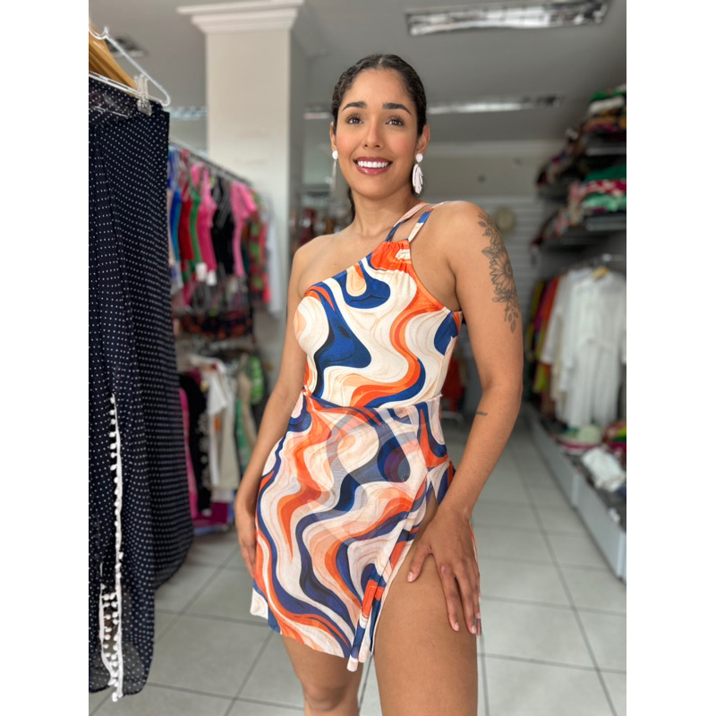 Maiô Saída Ombro Único / Maiô com Saída de Tule Embutida em Oferta na Shopee