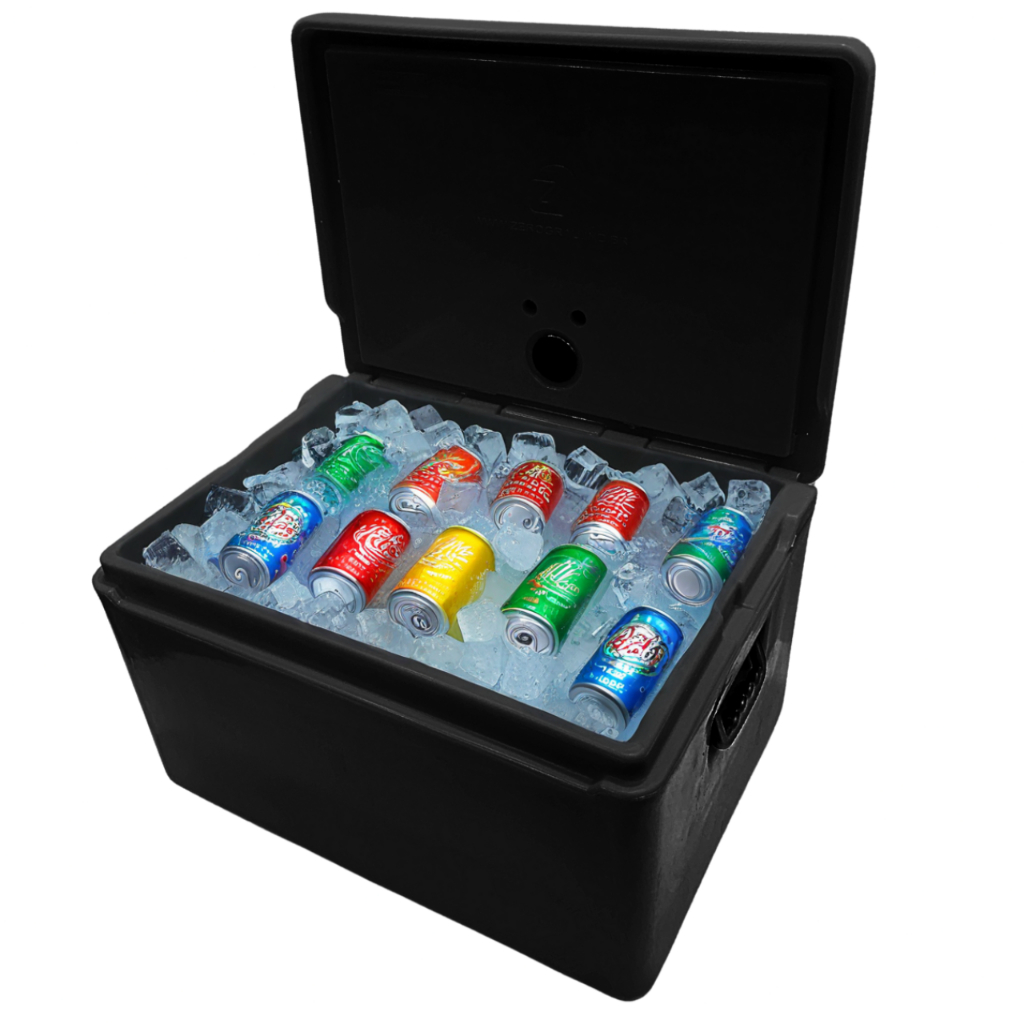 Caixa Térmica 50L em Polietileno Para 60 Latas + Gelo Camping, Praia e Churrasco