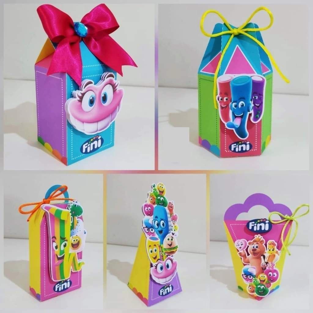 Kit Personalizado BALA FINI DESMONTADO / Kit Festa Caixinhas Personalizadas / Lembrancinhas Mimos Aniversários