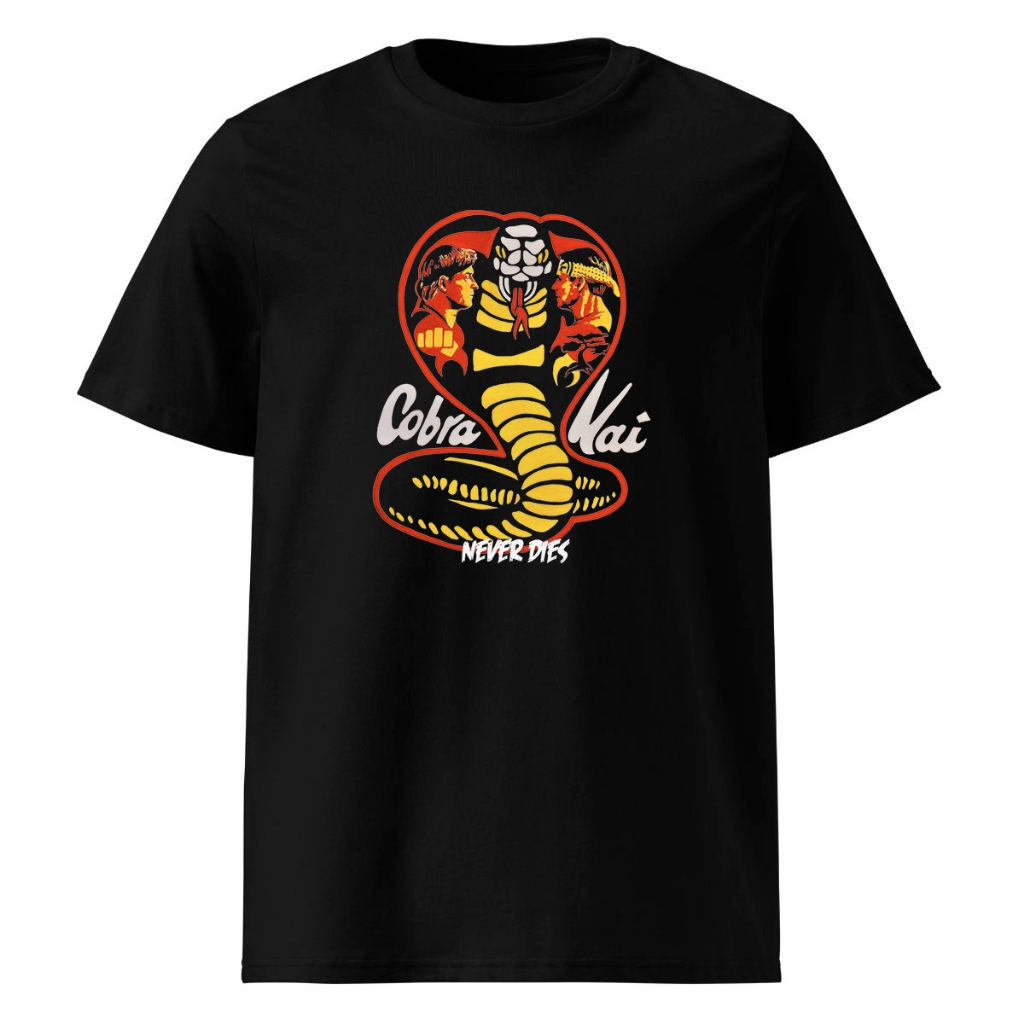 Camisa Camiseta Cobra Kai Karate Kid Fight Série Kobra Cai Seriado Lançamento 2025 Blusa 100% Algodão Infantil Unissex