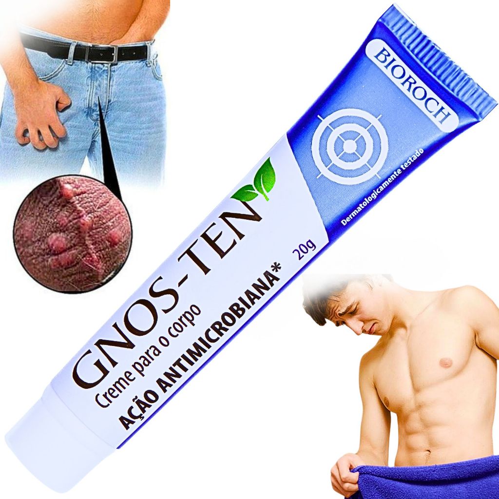 Creme Íntimo Masculino p/ Coceira, Irritação e Sensação de Ardência