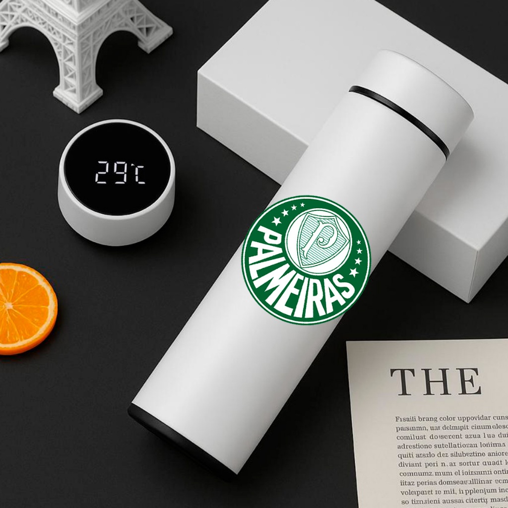 Garrafa Térmica Inox 500ml Personalizada Palmeiras Jogo Futebol em Oferta na Shopee