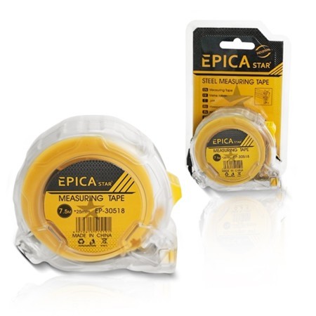 pica Star Trena Métrica 3/5/7.5/10 metros Profissional Emborrachada com Trava Fita de Aço