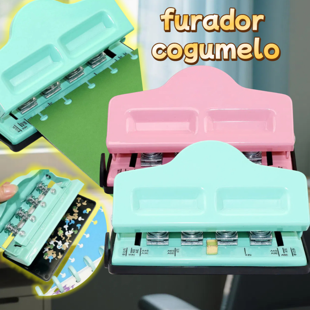 4 Buraco Criativo Cogumelo Hole Perfurador Disco Anel Artesanato Escritóri Ferramenta Cortador De Papel para A3/A4/A5 4 Buraco Criativo Cogumelo Hole Perfurador Disco Anel Artesanato Escritóri Ferramenta Cortador De Papel para A3/A4/A5