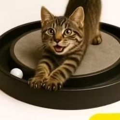 Arranhador Redondo  para Gato Relax com Bolinha Miau