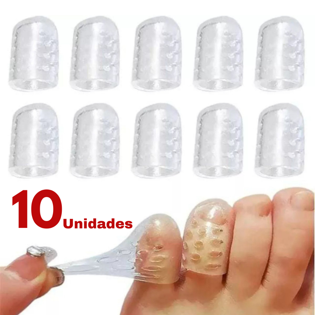 2/5/10 Protetor de Dedo de Pés Silicone Respirável Ajustável Dedeiras Anti Calos Unhas Joanete