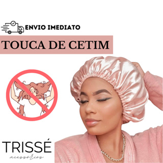 Touca Antifrizz de Cetim para Cabelos em Oferta na Shopee