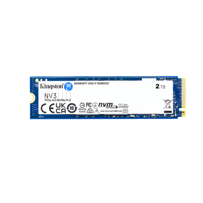 SSD NVMe 2TB Kingston NV3 6000MB/s Leitura M.2 Gen 4x4 SNV3S/2000G