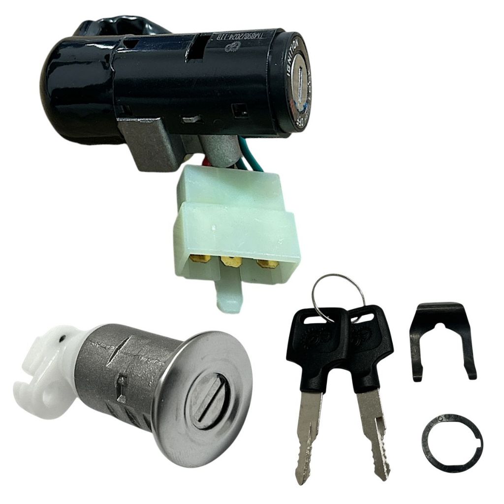 Kit Conjunto De Ignição Travas P/Moto Honda C 100 Biz 1998 Até 2005