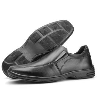 Sapato Social Masculino Oxford Elegante Sport Fino Liso Sem Cadarço Super Confortável Solado Borracha Antiderrapante Top