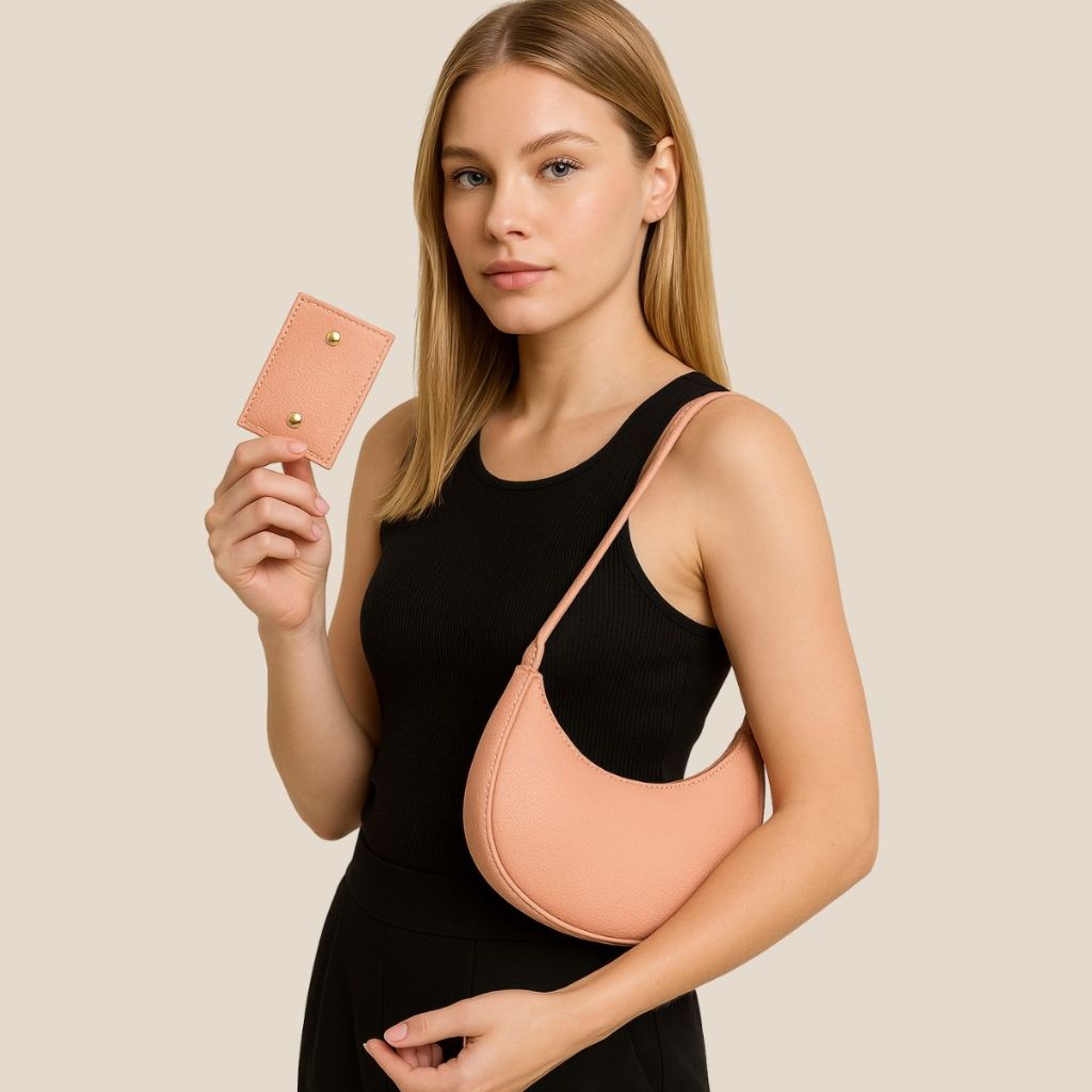 Bolsa Feminina Meia Lua Hobo Clutch Baguete De Ombro e Mão Tote Pequena Festa Balada + porta cartao