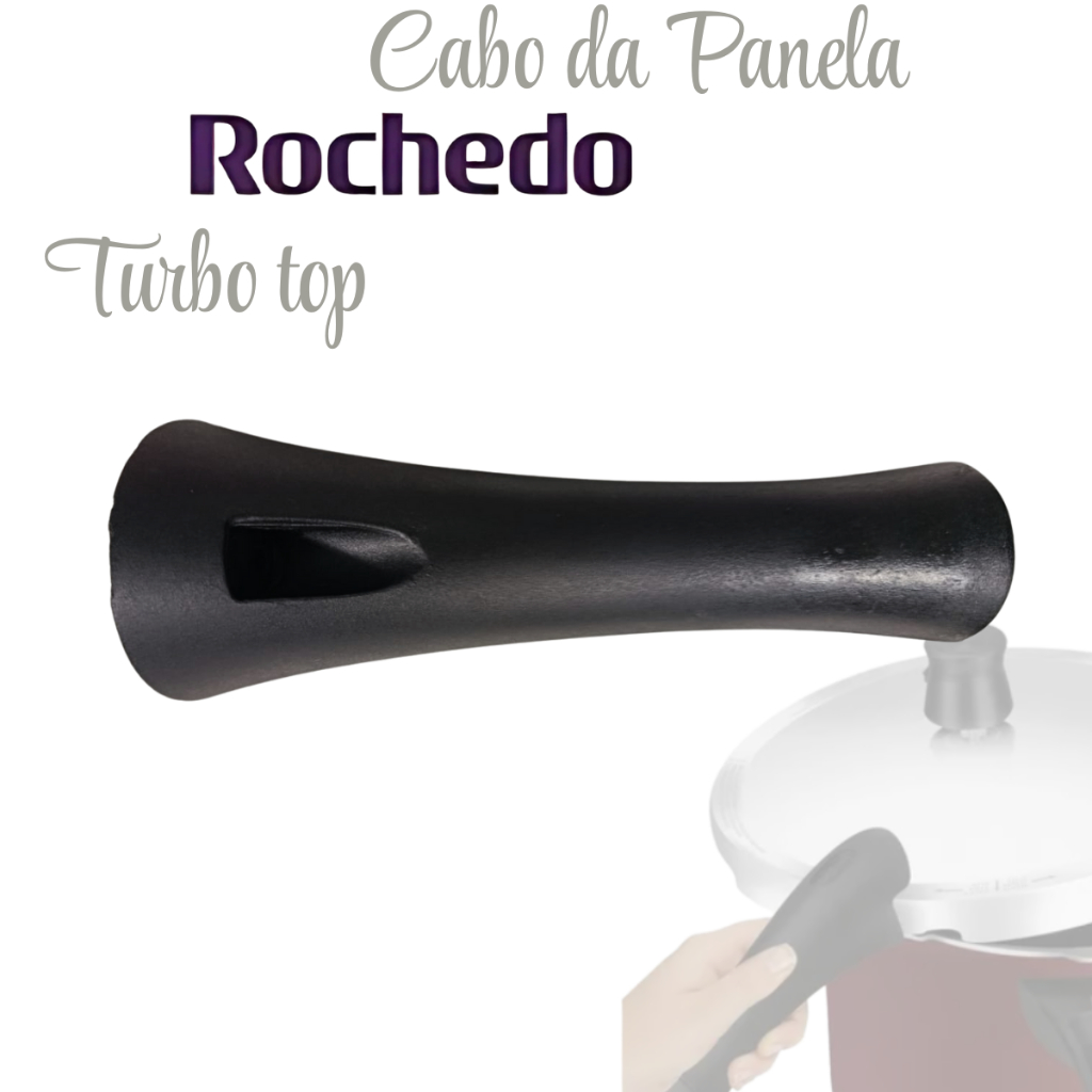 Cabo Inferior Panela De Pressão Rochedo Turbo Top 4,5 / 6 / 8 Litros em Oferta na Shopee