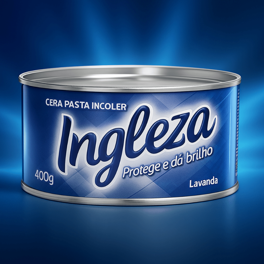 Cera Ingleza Pasta Incolor  Proteção e Brilho para Polimento 300g