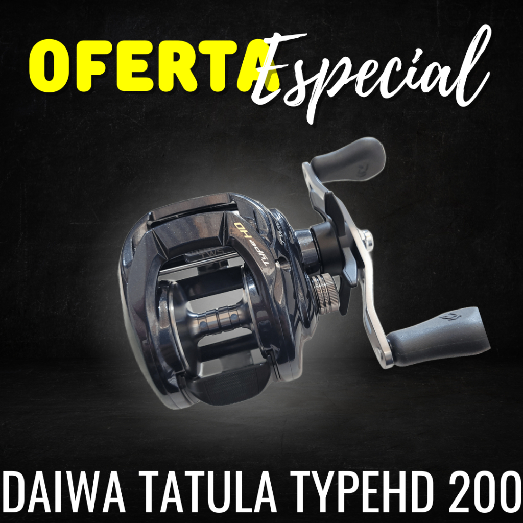 Carretilha Daiwa Tatula Type-HD 200 | Nova | Direita e Esquerda | Perfil Baixo Reforçado