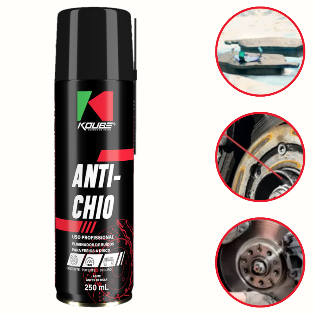 Anti Chio Koube Eliminador De Ruido Para Freios A Disco De Carros Caminhonetes Vans Caminhoes 250ml em Oferta na Shopee