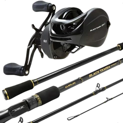 Kit Carretilha Black Tamba BG + Vara Black Tamba Pro 30-60lb 2,40m Maruri